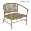 Wetterbeständiger Loungesessel Aus Teak Holz Mit Geflecht Von Max & Luuk - Kevin Loungesessel