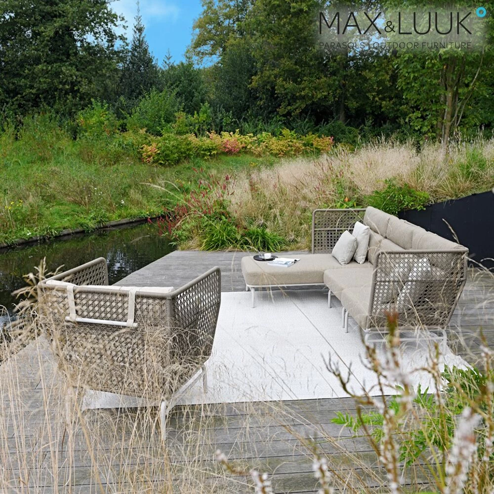 Wetterbeständiger Retro Gartenstuhl Mit Armlehnen Und Polstern - Max & Luuk - Jane Gartensessel 5 Wetterbeständiger Retro Gartenstuhl Mit Armlehnen Und Polstern - Max & Luuk - Jane Gartensessel – Bild 5