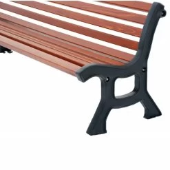 Wetterfeste Sitzbank Aus Holz Und Gusseisen Für Parkanlagen - Sola -Gartenwelt Geschaft wetterfeste sitzbank aus holz und gusseisen fuer parkanlagen sola3