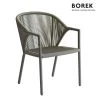 Wetterfester Borek Gartenstuhl In Grau Aus Aluminium - Madeira Stuhl