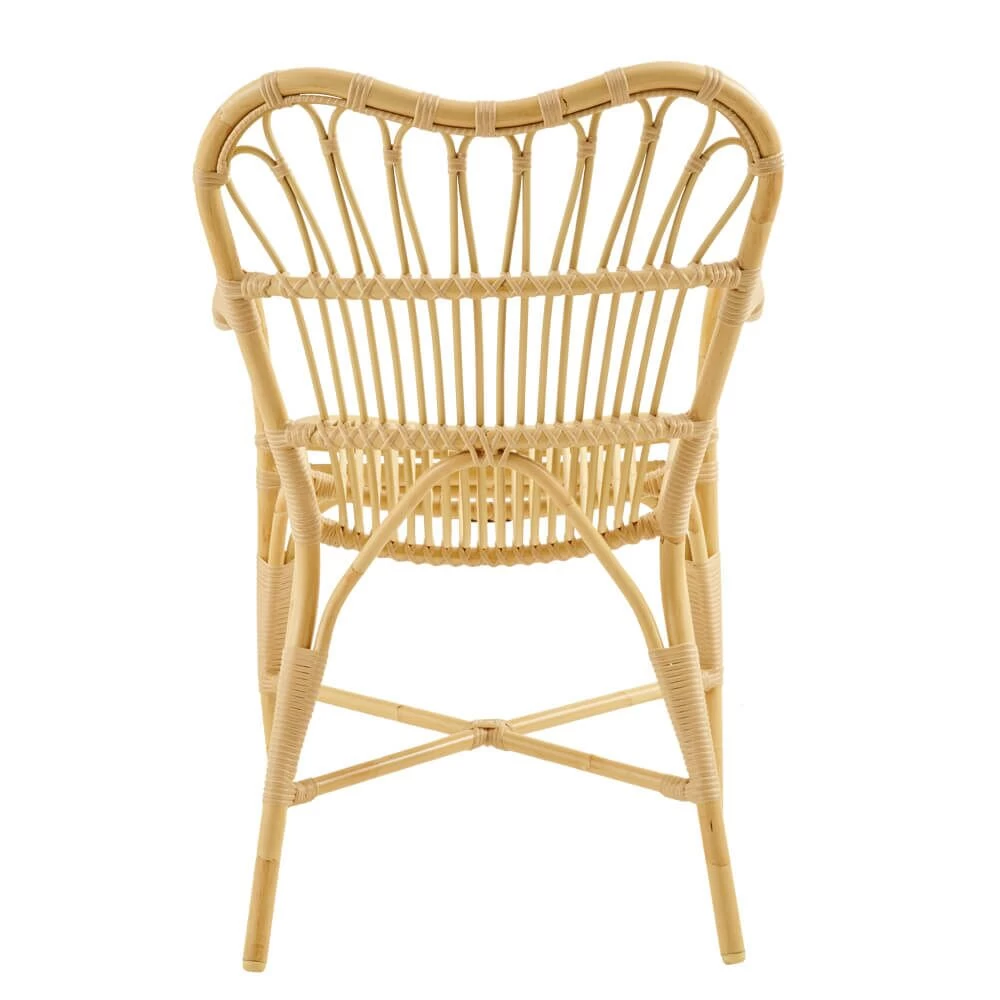 Wetterfester Holzfarbener Gartensessel In Rattanoptik - Gartenstuhl Finja 2 Wetterfester Holzfarbener Gartensessel In Rattanoptik - Gartenstuhl Finja – Bild 2