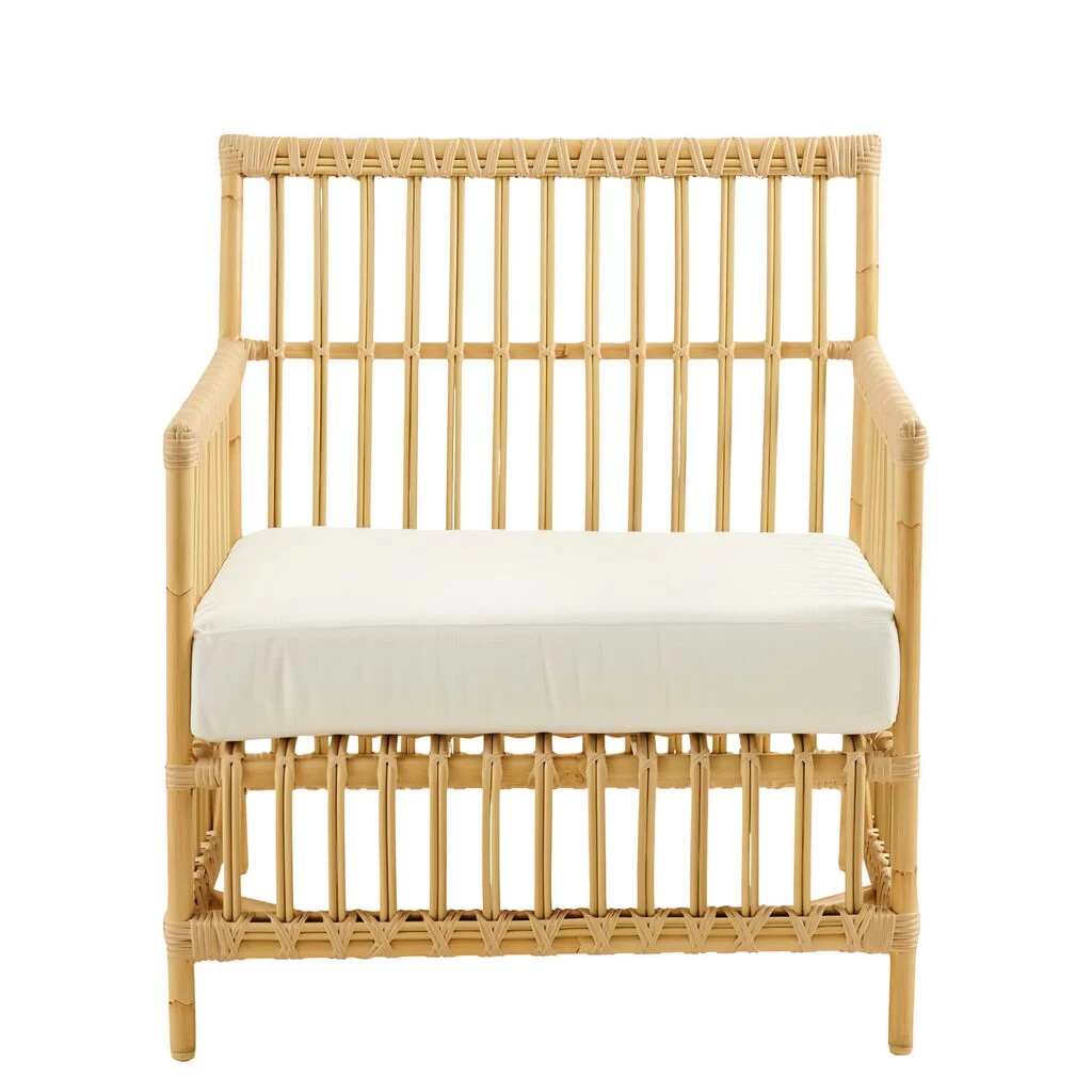 Wetterfester Lounge Stuhl In Natürlichen Braun Mit Kissen - Loungechair Caya 2 Wetterfester Lounge Stuhl In Natürlichen Braun Mit Kissen - Loungechair Caya – Bild 2