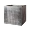Wetterfestes Kubus Pflanzgefäß In Grau Oder Rost - Geramona