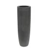 XXL Outdoor Pflanzvase Aus Polystone - Grau - Mezzano