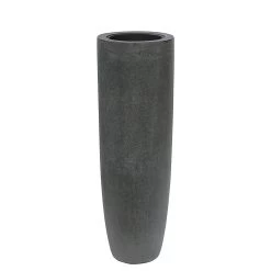 XXL Outdoor Pflanzvase Aus Polystone - Grau - Mezzano