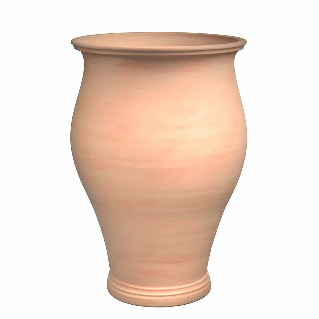 XXL Pflanzgefäß Aus Steinzeug - Terrakotta - Elegante Form - Frostsicher - Rund - Fabulosa Terra Hell 1 XXL Pflanzgefäß Aus Steinzeug - Terrakotta - Elegante Form - Frostsicher - Rund - Fabulosa Terra Hell