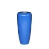 XXL Pflanzvase Aus Polystone - Blau Hochglänzend - Mit Einsatz - Malindi