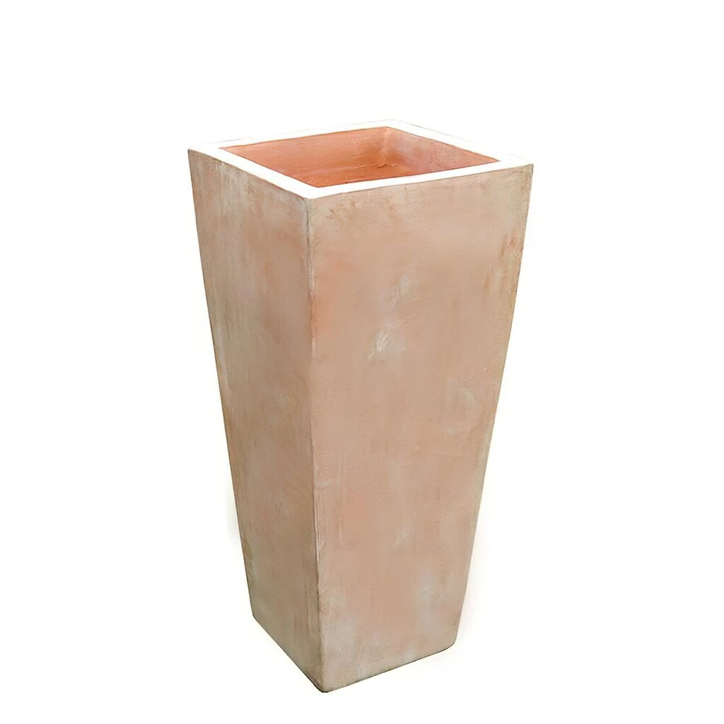 XXL Pflanzvase - Terrakotta - Eckig - Kumba 1 XXL Pflanzvase - Terrakotta - Eckig - Kumba