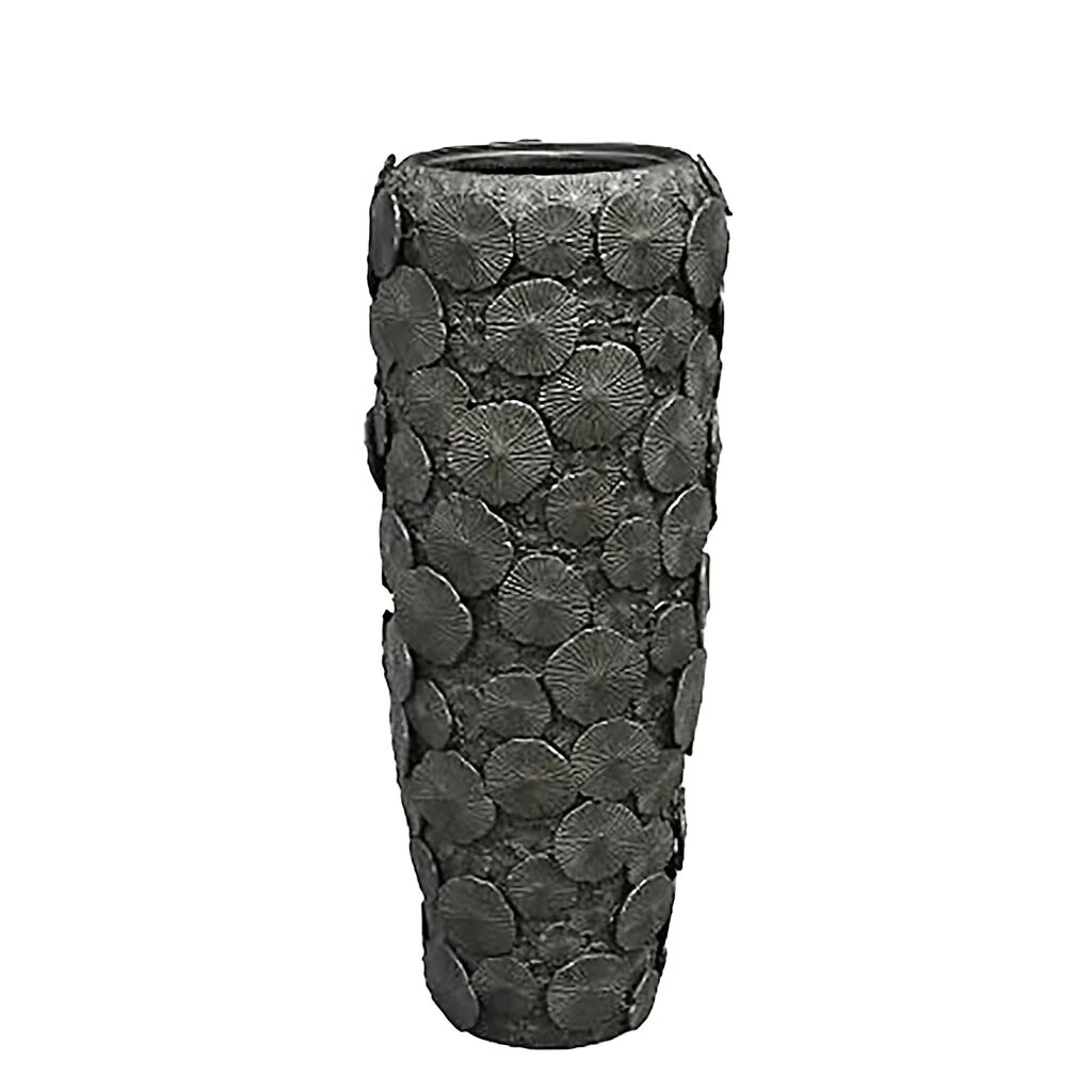 XXL Vase Mit Einsatz - Polystone - Grau - Indoor - Rund - Semere 2 XXL Vase Mit Einsatz - Polystone - Grau - Indoor - Rund - Semere – Bild 2