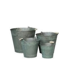 Zink Eimer Als Deko- Oder Pflanzgefäß - 4er Set - Tarragona