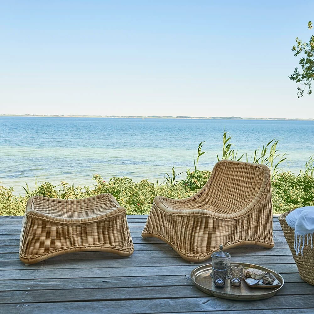 Zweiteiliger Relax Sessel Aus Wetterfesten Aluminium Und Polyrattan - Relaxsessel Maren 1 Zweiteiliger Relax Sessel Aus Wetterfesten Aluminium Und Polyrattan - Relaxsessel Maren